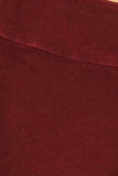 Chatoyant Plus Size Mineral Wash French Terry Pants Burnt Clay