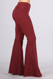 Chatoyant Plus Size Mineral Wash French Terry Pants Burnt Clay
