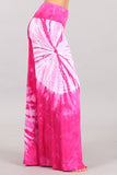 Chatoyant Fuchsia Tie Dye Palazzo Pants