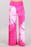 Chatoyant Fuchsia Tie Dye Palazzo Pants