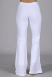 Chatoyant Eyelet Stretch Pants White
