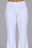 Chatoyant Eyelet Stretch Pants White