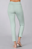 Chatoyant Crop Capris with Side Split Sage/Mint