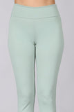 Chatoyant Crop Capris with Side Split Sage/Mint