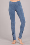 Chatoyant Crochet Lace Leggings Lt. Denim