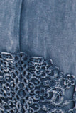 Chatoyant Crochet Lace Leggings Lt. Denim