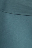 Chatoyant Fold Over Waist Palazzo Deep Teal