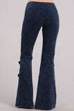 Chatoyant Double Fringe Bell Bottoms Electric Blue