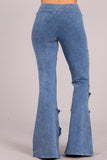 Chatoyant Double Fringe Bell Bottoms Light Denim