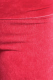 Chatoyant Mineral Wash Fold Over Waist CaprisRaspberry