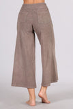 Chatoyant Mineral Wash Cropped Wide-Leg Pants Desert Taupe