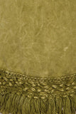 Chatoyant Plus Size Mineral Wash Ankle Length Crochet Fringe Pear
