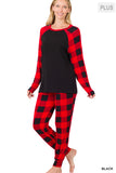 Plus Size Buffalo Print Lounge Wear