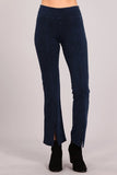 Chatoyant Mineral Wash Straight Fit Pants Electric Blue