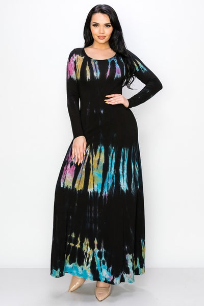 strapless open back dress High Garden Maxi Dress in Tie-Dye Cotton Poplin  Rosie Assoulin