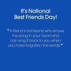 National Best Friends Day!