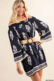Kori Off Shoulder Boho Dress