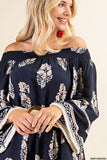 Kori Off Shoulder Boho Dress