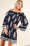 Kori Off Shoulder Boho Dress