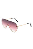 Retro Oversize Aviator Fashion Sunglasses