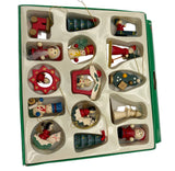 Vintage 15 Pc. Hand Painted Wooden Ornaments