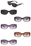 Designer inspired Rectangular Narrow Fashion Square Sunglasses