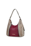 MKF Collection Faux Crocodile-Embossed Shoulder