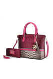 Designer Inspired MKF Collection Autumn Crocodile Skin Tote Bag Mia