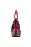 Designer Inspired MKF Collection Autumn Crocodile Skin Tote Bag Mia