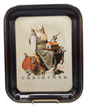 Vintage 1975 Norman Rockwell First Limited Edition Christmas Metal Tray
