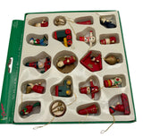 Vintage 20 Pc. Hand Painted Wooden Ornaments