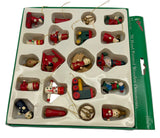 Vintage 20 Pc. Hand Painted Wooden Ornaments