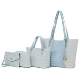 Designer Inspired MKF Lippa Signature Crocodile Tote Bag by Mia K