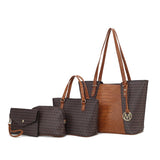 Designer Inspired MKF Lippa Signature Crocodile Tote Bag by Mia K