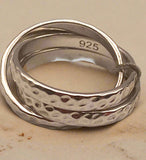 3 Piece 925 Silver Ring Set Stackable