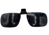 Solar Shield Polarized Clip-on Flip Ups Sunglasses 54 Rec