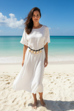 Boho 5 Shell Black Rope Belt