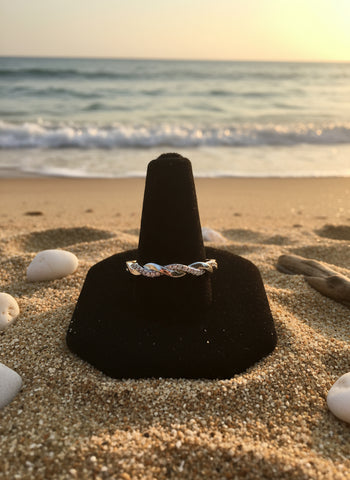 925 Silver CZ Ring Size 8