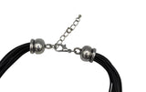 Rhodium Multi Strand Statement Necklace