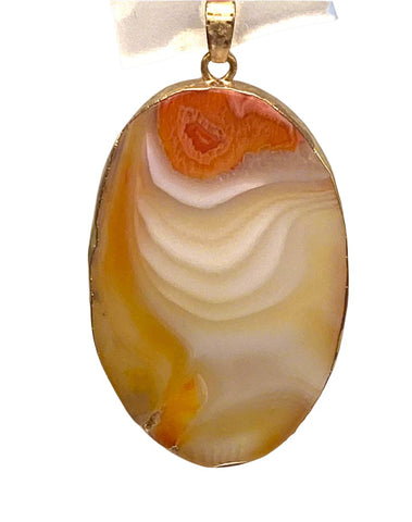 Agate Slice Pendant