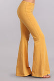 Chatoyant Bundle Mineral Wash Bell Bottoms Amber/Lt. Denim Large