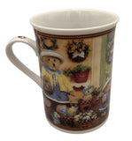 Danbury Mint Vintage Boyds Bear Collector Mugs "Bears "n" Bloom"