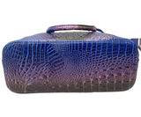 Designer Inspired Faux Blue Croc Multicolor Tote