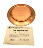 Vintage Norman Rockwell "The Butter Girl" Copper Collector Plate 1979