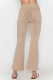 Chatoyant Mineral Wash Capris With Pockets Beige