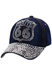 😎 "Get Your Kicks on Route 66" Bling Cap