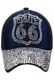 😎 "Get Your Kicks on Route 66" Bling Cap