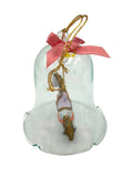 Vintage J.S.N.Y. Carrousel Bell Crystal Glass & Porcelain Horse Ornament with Box