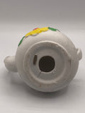 Vintage MCM Cat in Teapot with Flower Design Figurine JB Taiwan