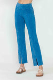 Chatoyant Mineral Wash Straight Fit Pants Deep Azure